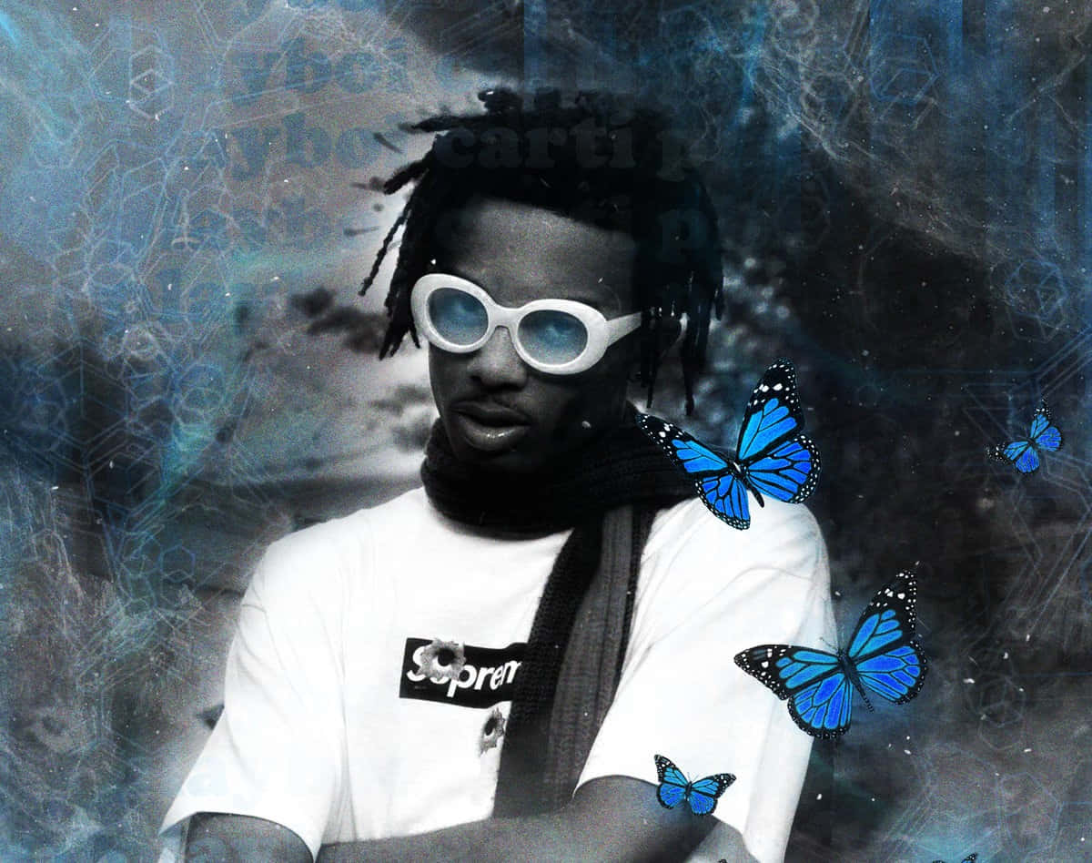 Playboi Carti Aestheticwith Butterflies Wallpaper