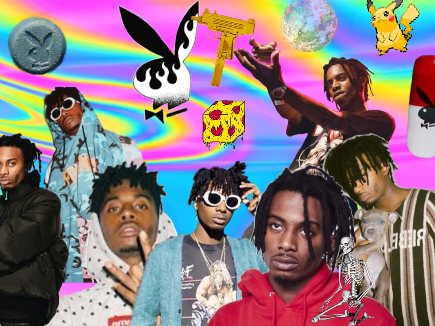 Playboi Carti Pc In All Its Glory Wallpaper