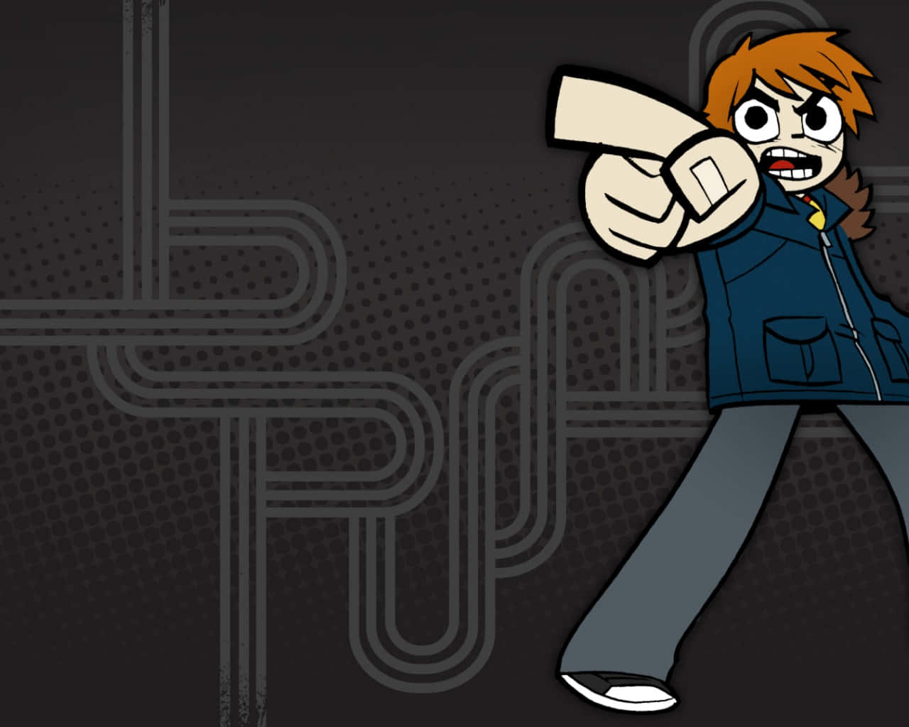 Pointing Scott Pilgrim Wallpaper