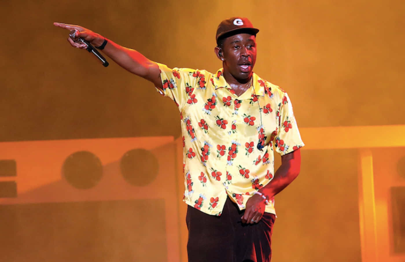 Pointing Tyler The Creator Pfp Wallpaper