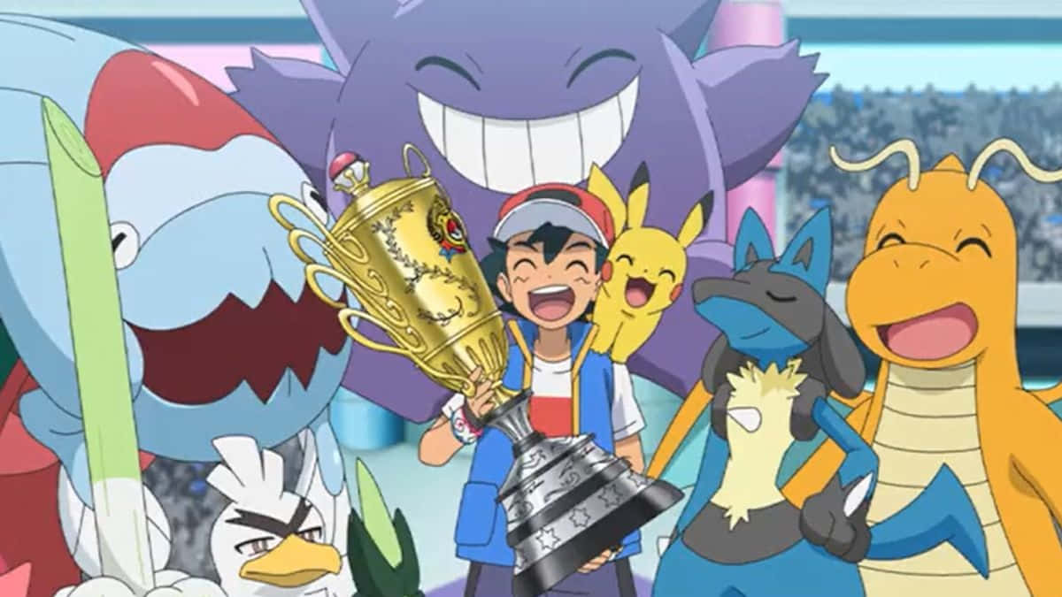 Pokemon Champion Celebration Wallpaper