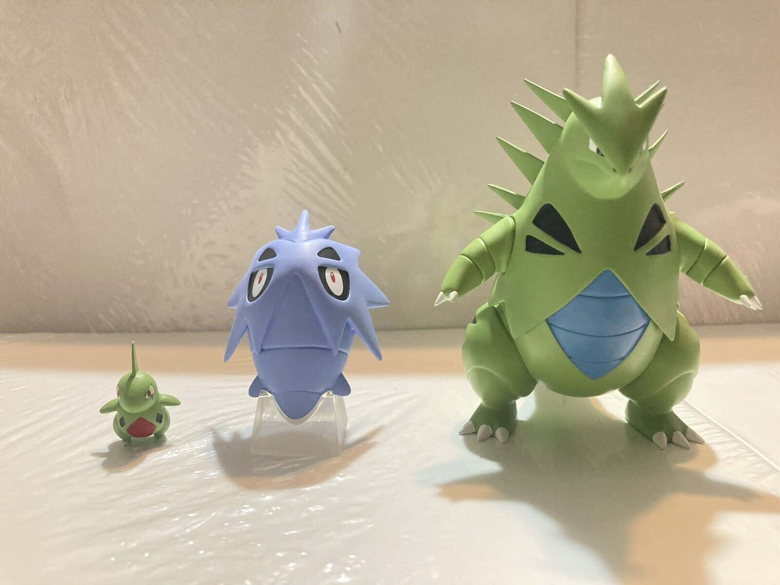 Pokemon Evolution Toys Larvitar Pupitar Tyranitar Wallpaper