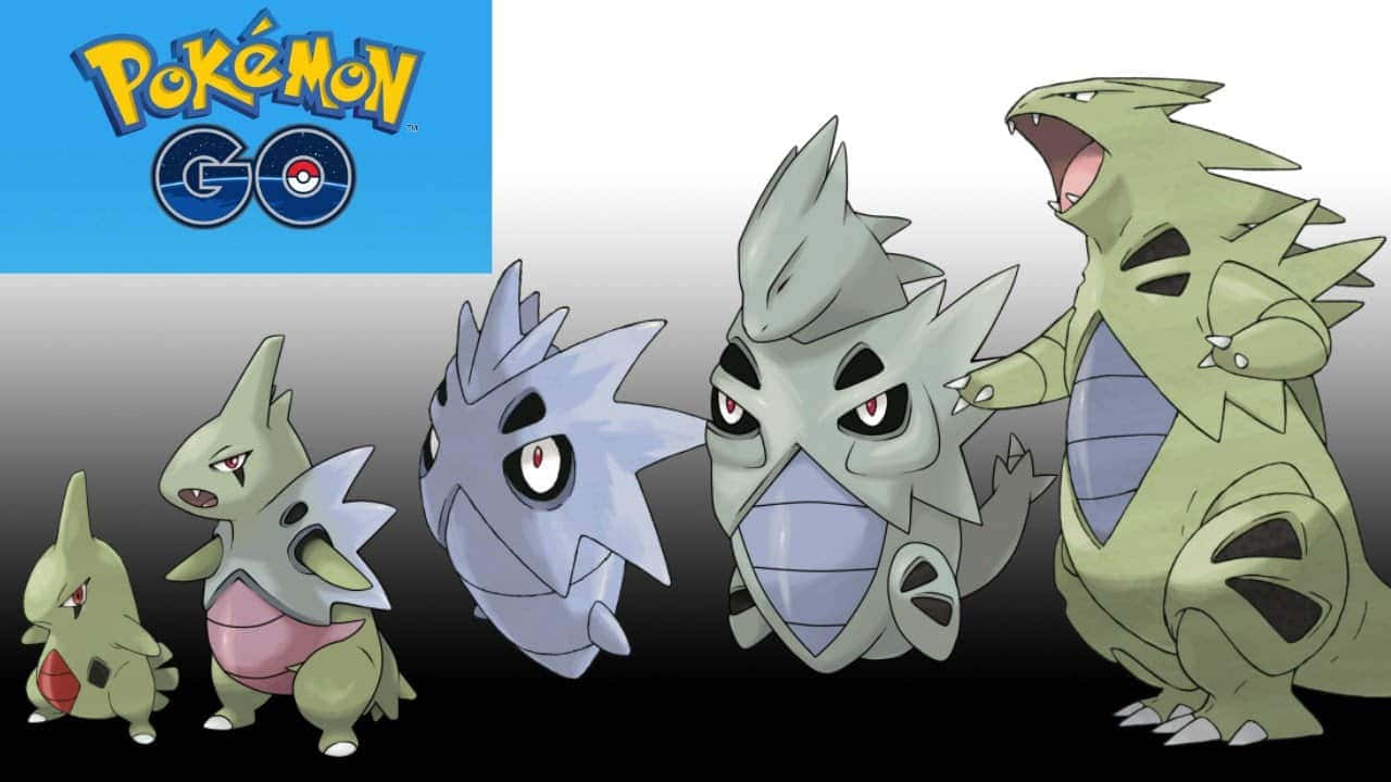 Pokemon Go Evolution Chain Larvitar Pupitar Tyranitar Wallpaper