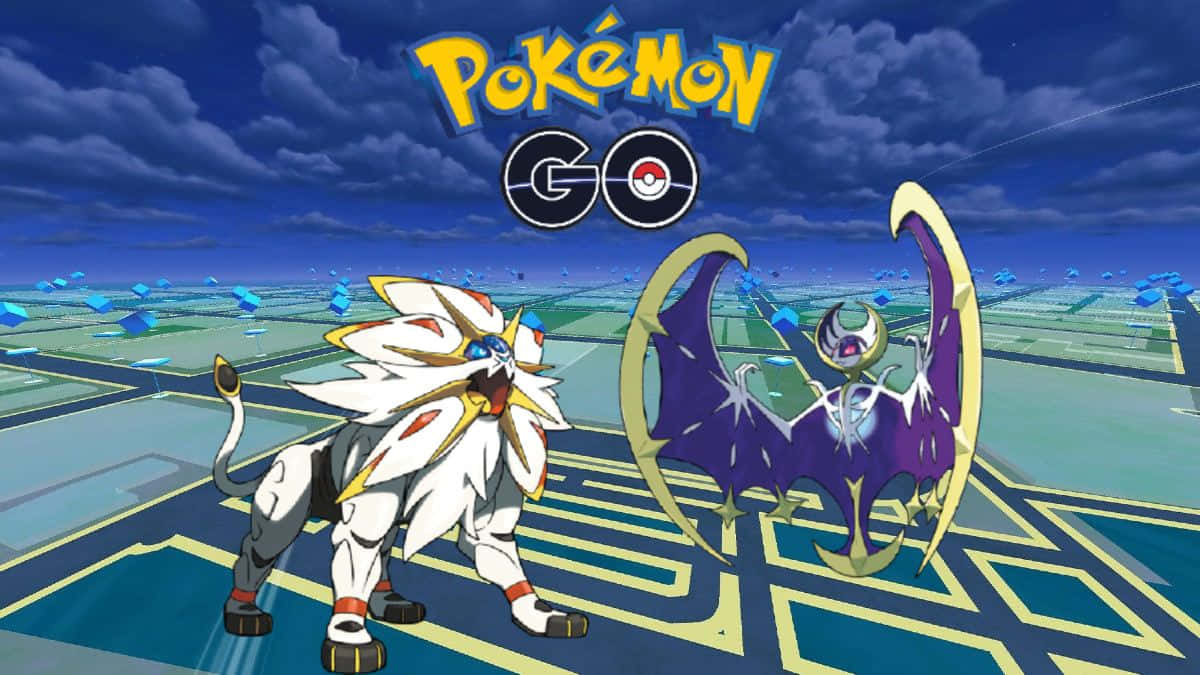 Pokemon Go Map Solgaleo Lunala Wallpaper