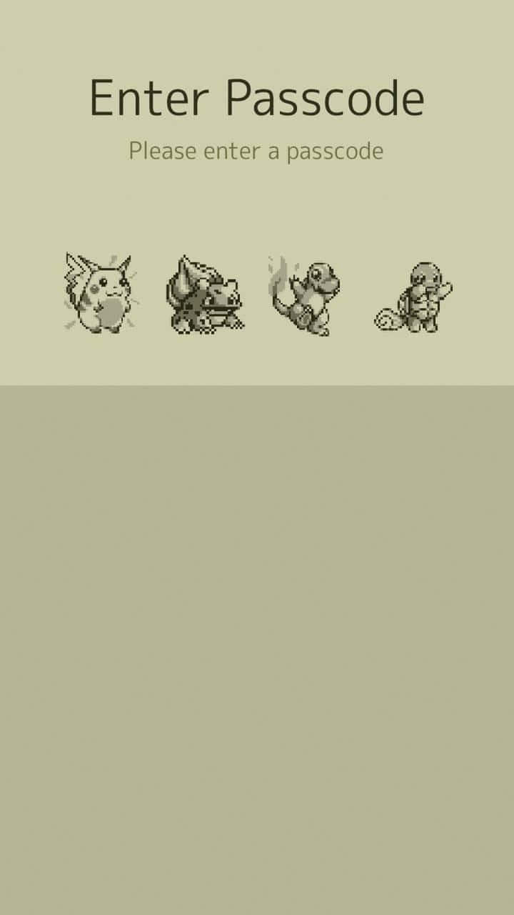 Pokemon Passcode Screen Gameboy Wallpaper