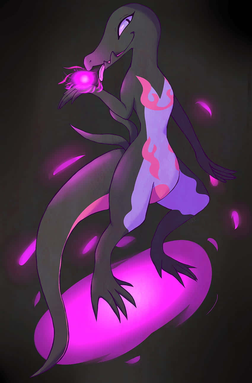 Pokémon Salazzle Poison Fireball Wallpaper