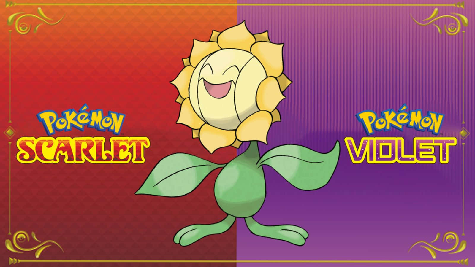 Pokemon Scarlet And Violet Sunflora Wallpaper