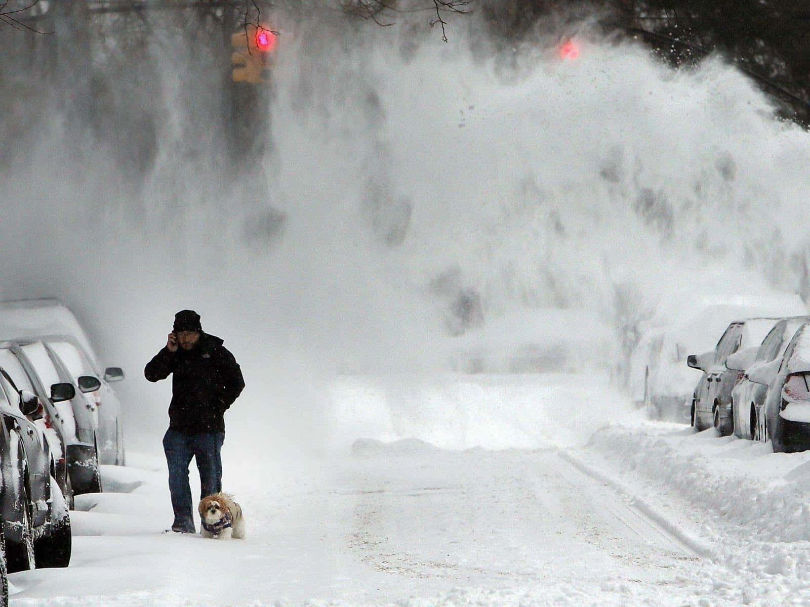 Polar Vortex Illustrated - An Extreme Weather Phenomenon Wallpaper