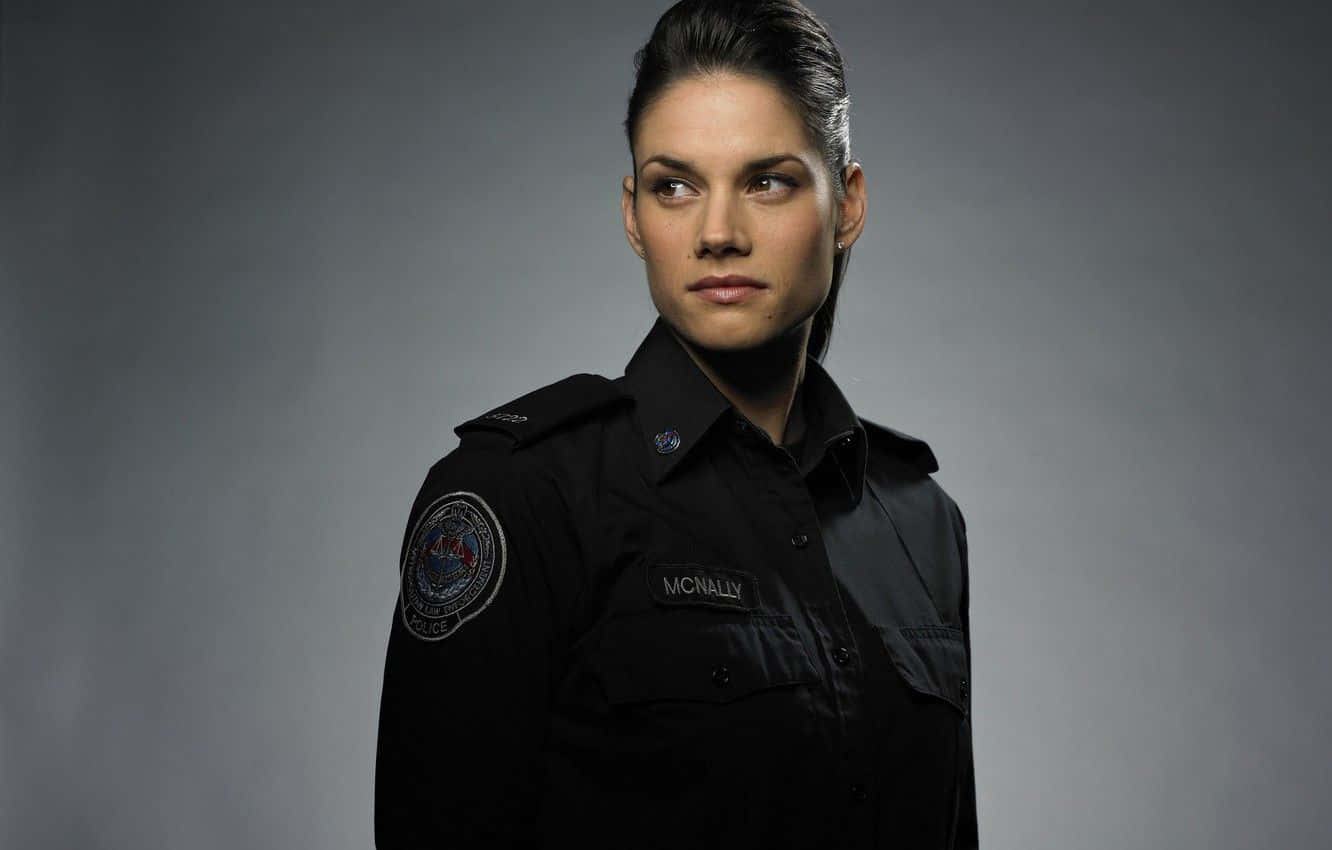 Police Officer Portrait Mc Nally Wallpaper