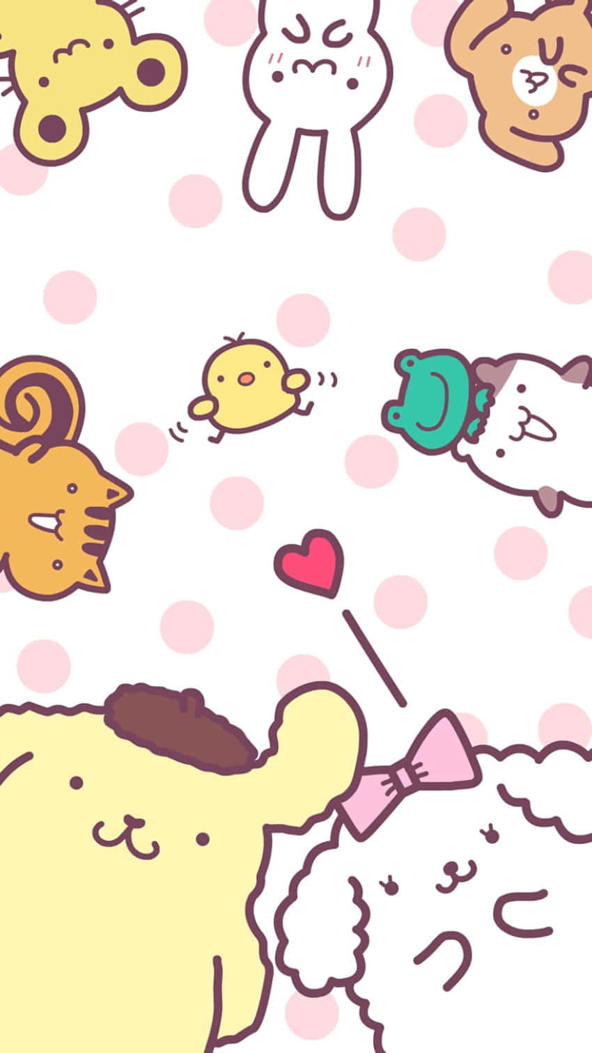 Pompompurin_and_ Friends_ Cute_ Aesthetic Wallpaper