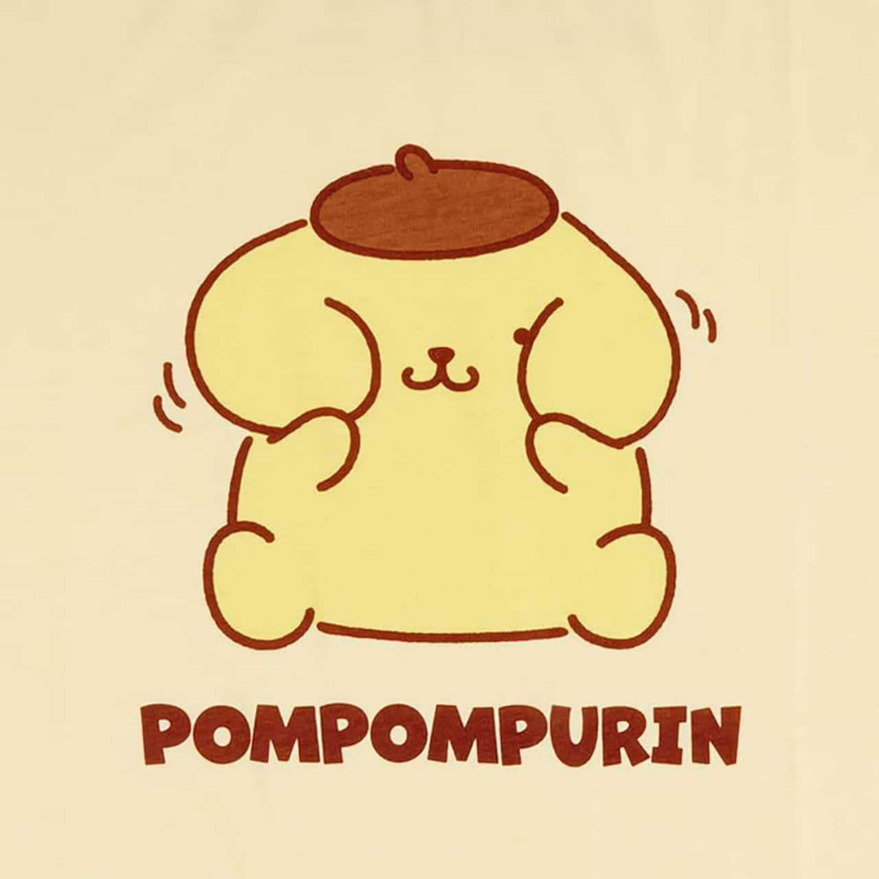 Pompompurin Cartoon Drawing Wallpaper