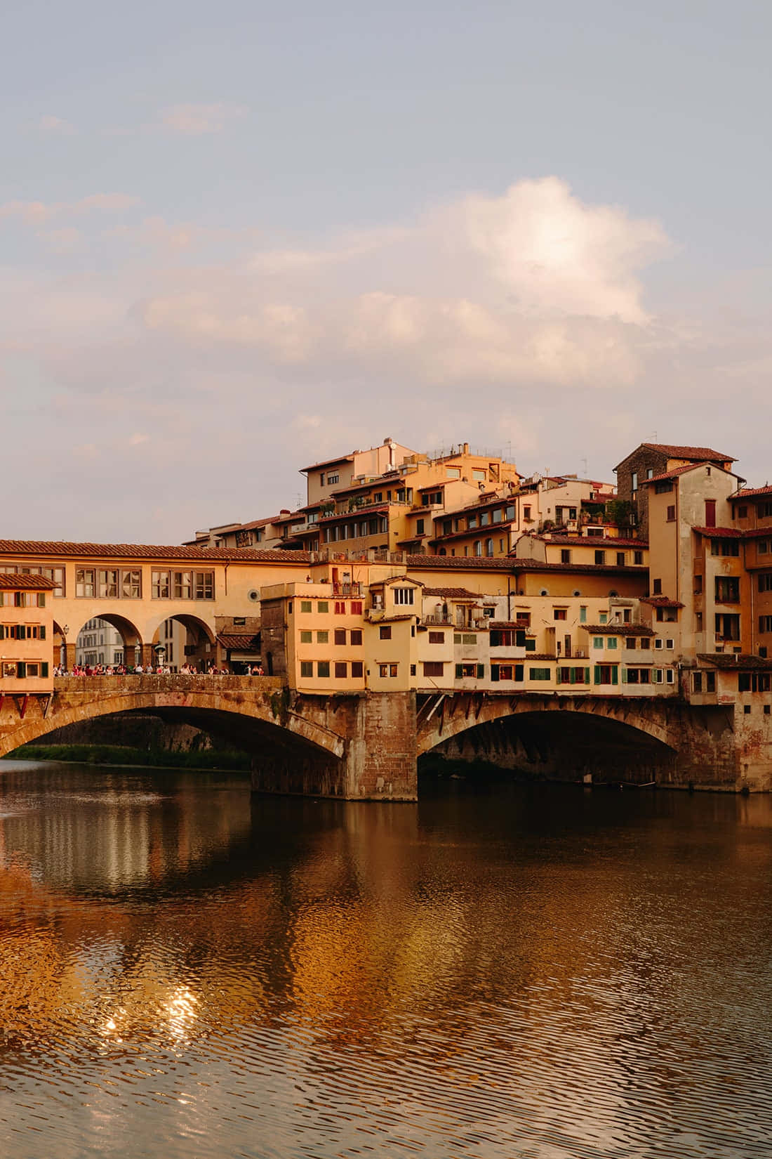 Ponte Vecchio Train Line Visiting Ponte Wallpaper