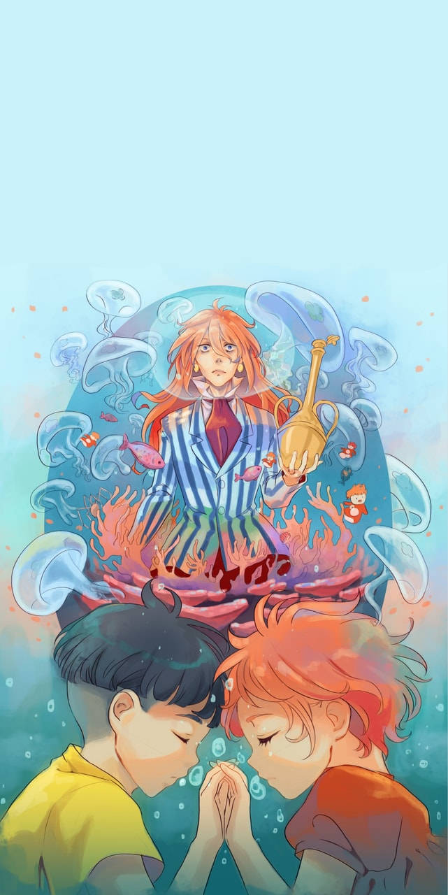 Ponyo Father Fujimoto Art Wallpaper