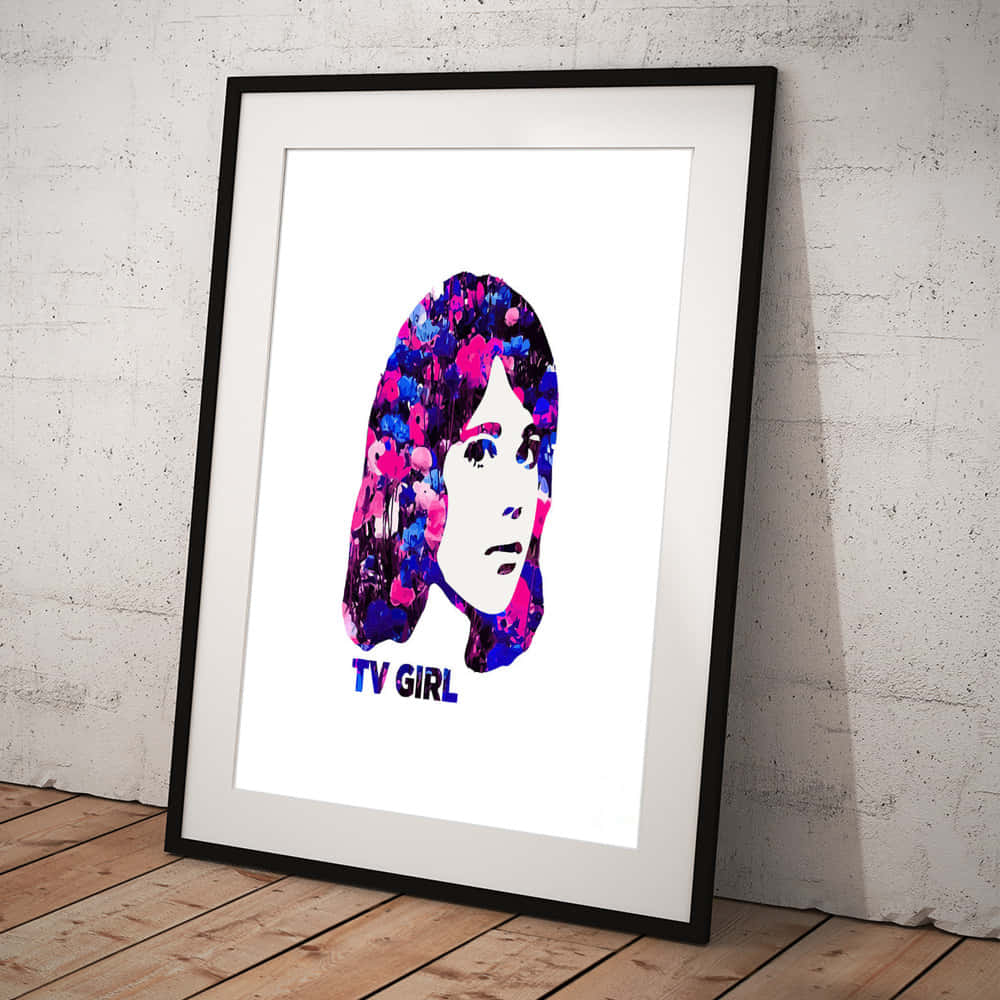 Pop Art T V Girl Poster Wallpaper