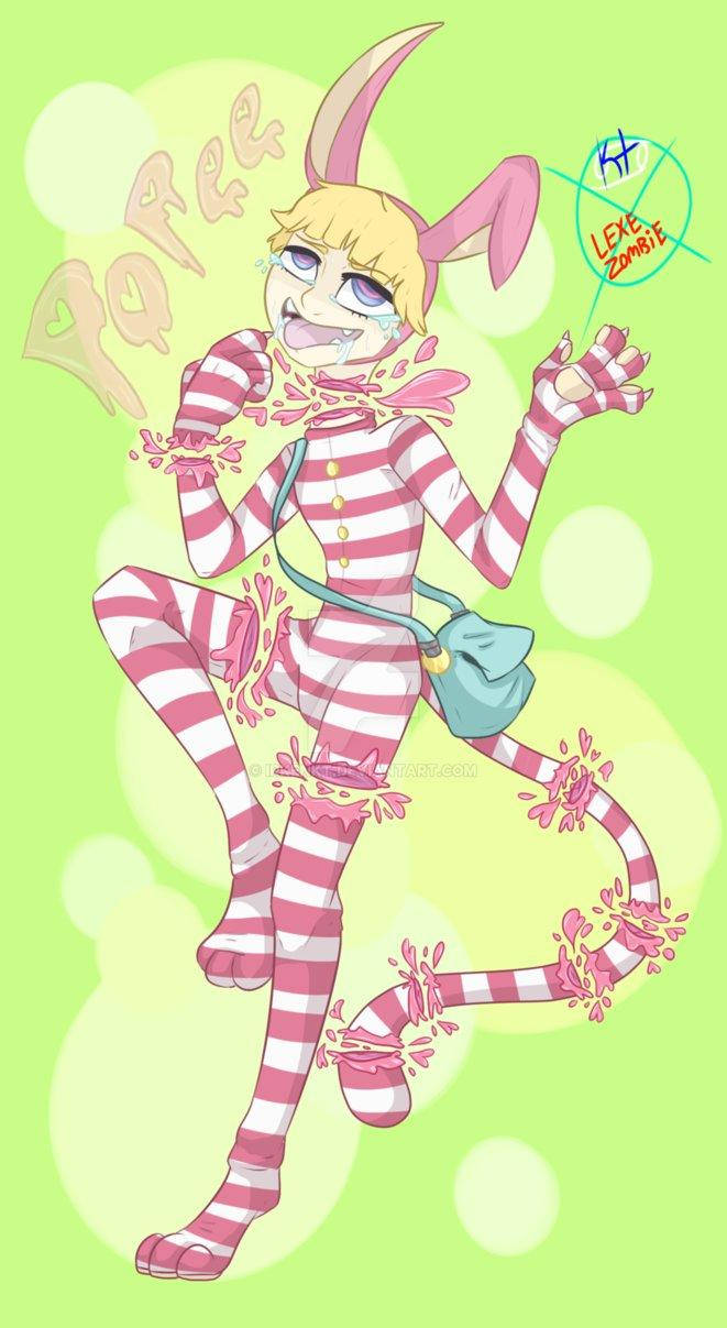 Popee Pastel Gore Cat Woman Wallpaper