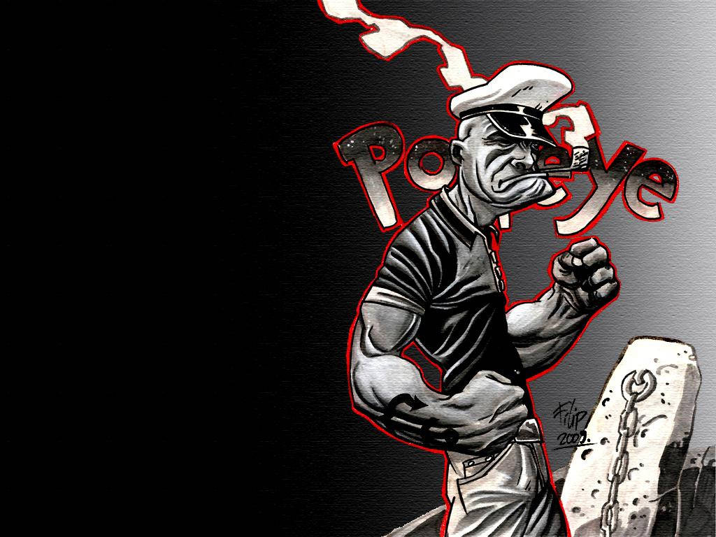 Popeye Cool Art Wallpaper