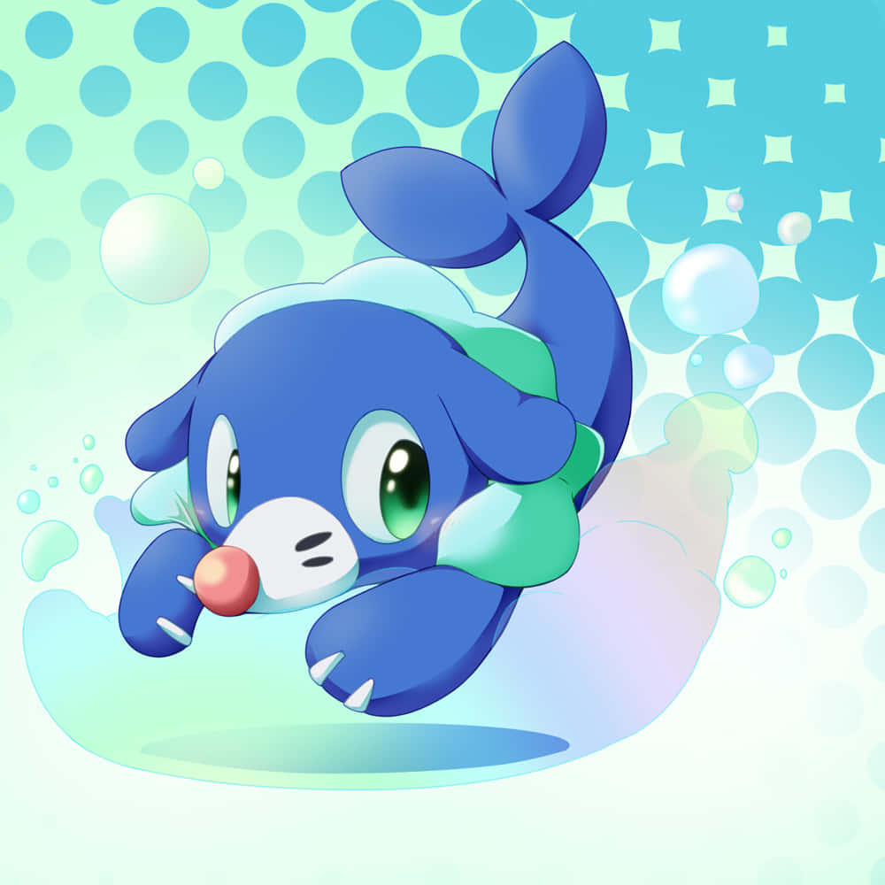 Popplio Hugging A Water Balloon Wallpaper