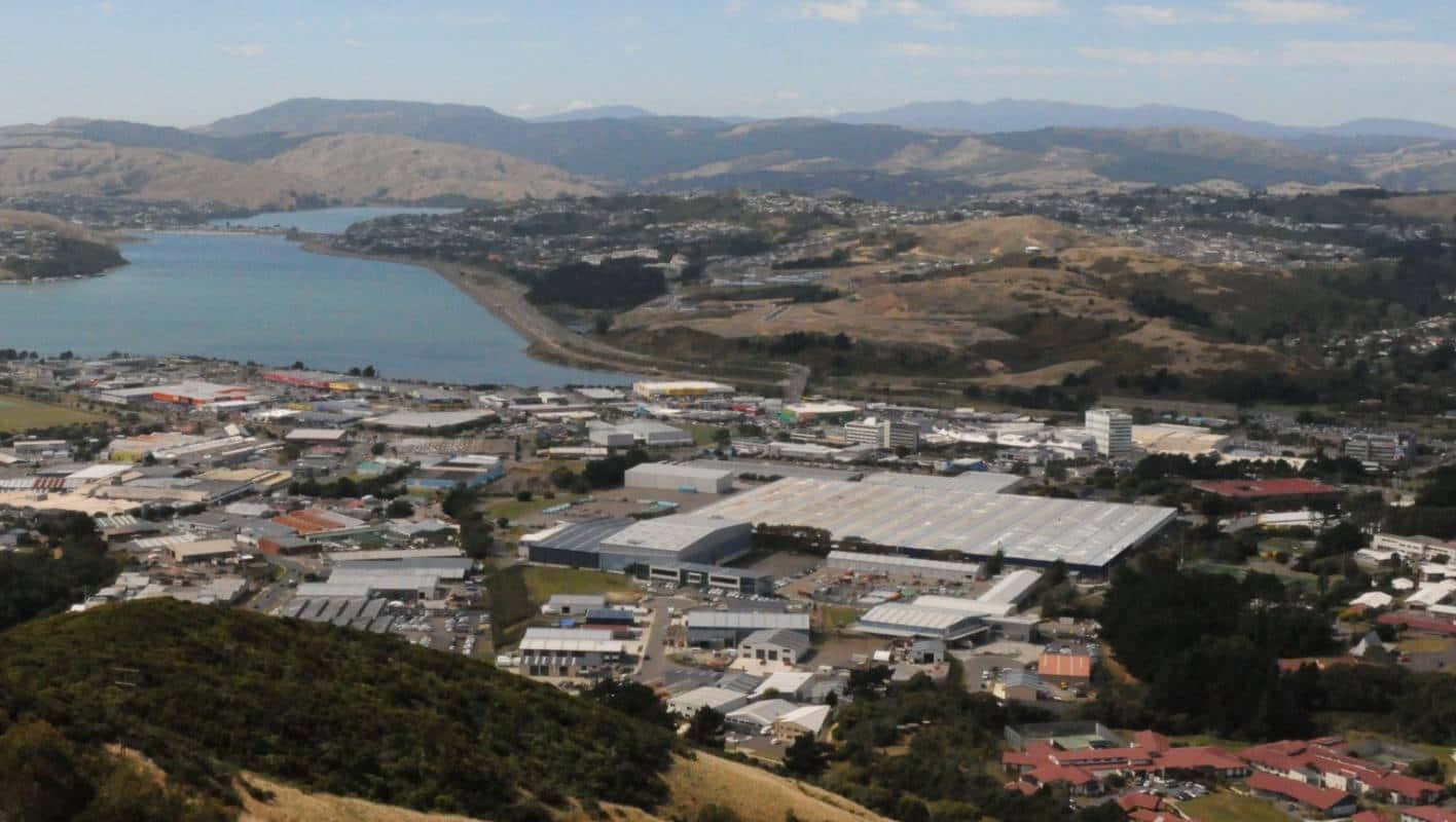 Porirua Cityscape Aerial View Wallpaper