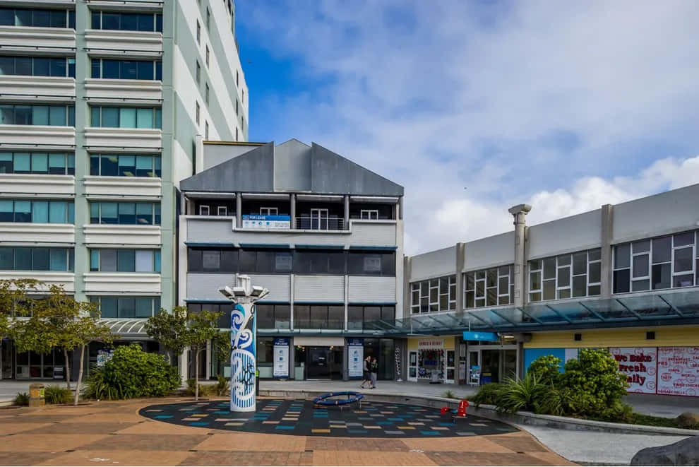 Porirua Civic Center Plaza New Zealand Wallpaper