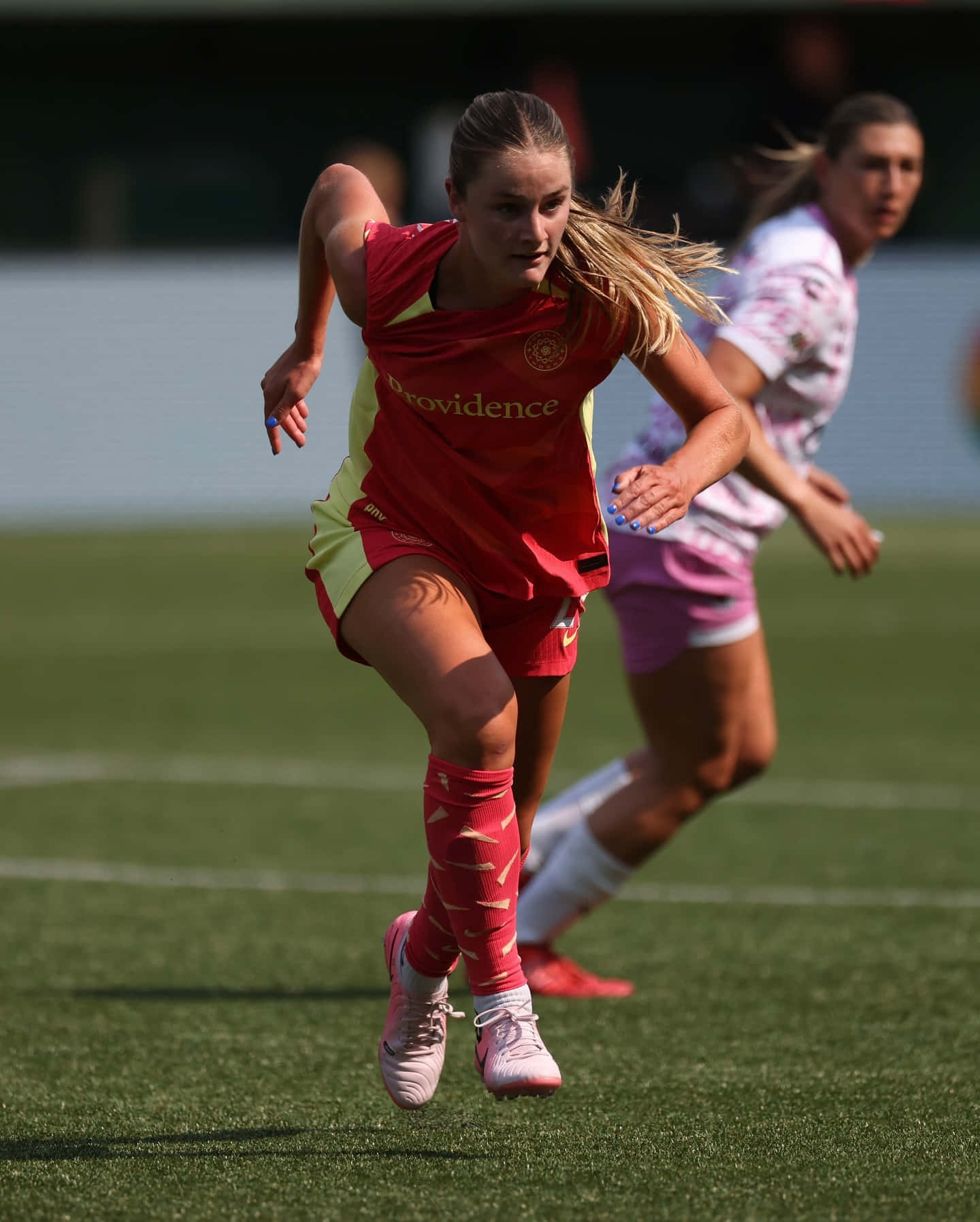 Portland Thorns F C Playerin Action Wallpaper