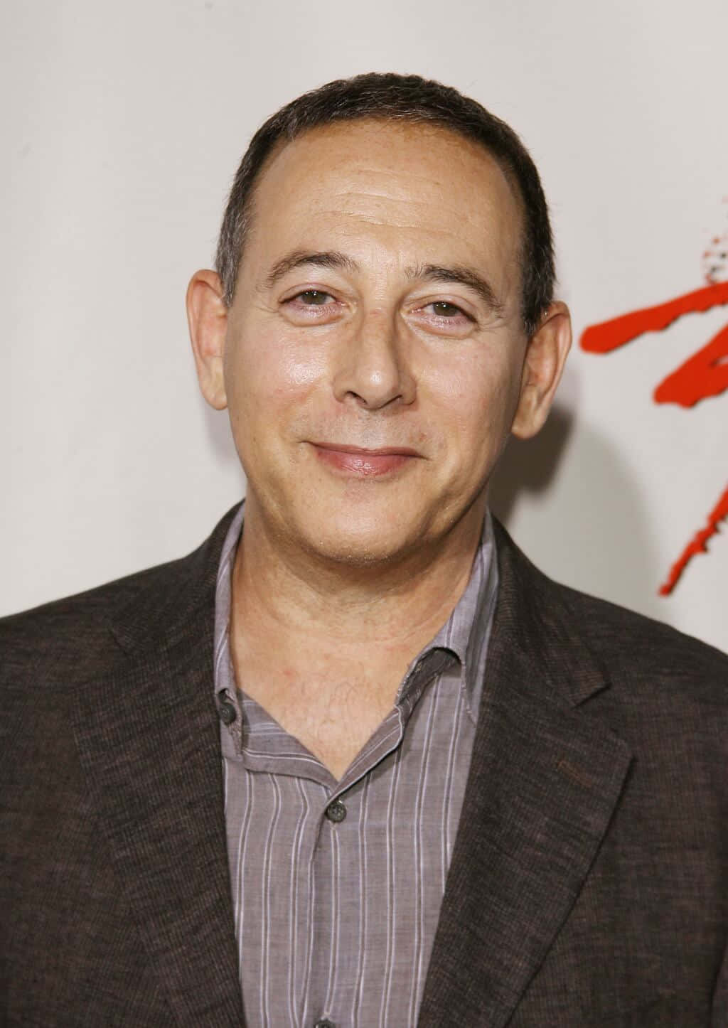 Portrait Of Actor Paul Reubens In His Famous Character Pee-wee Herman Wallpaper