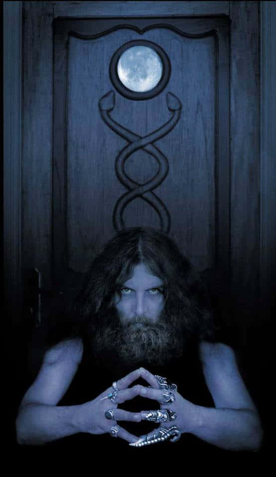 Portrait Of Alan Moore, Legendary Comic Book Writer Wallpaper