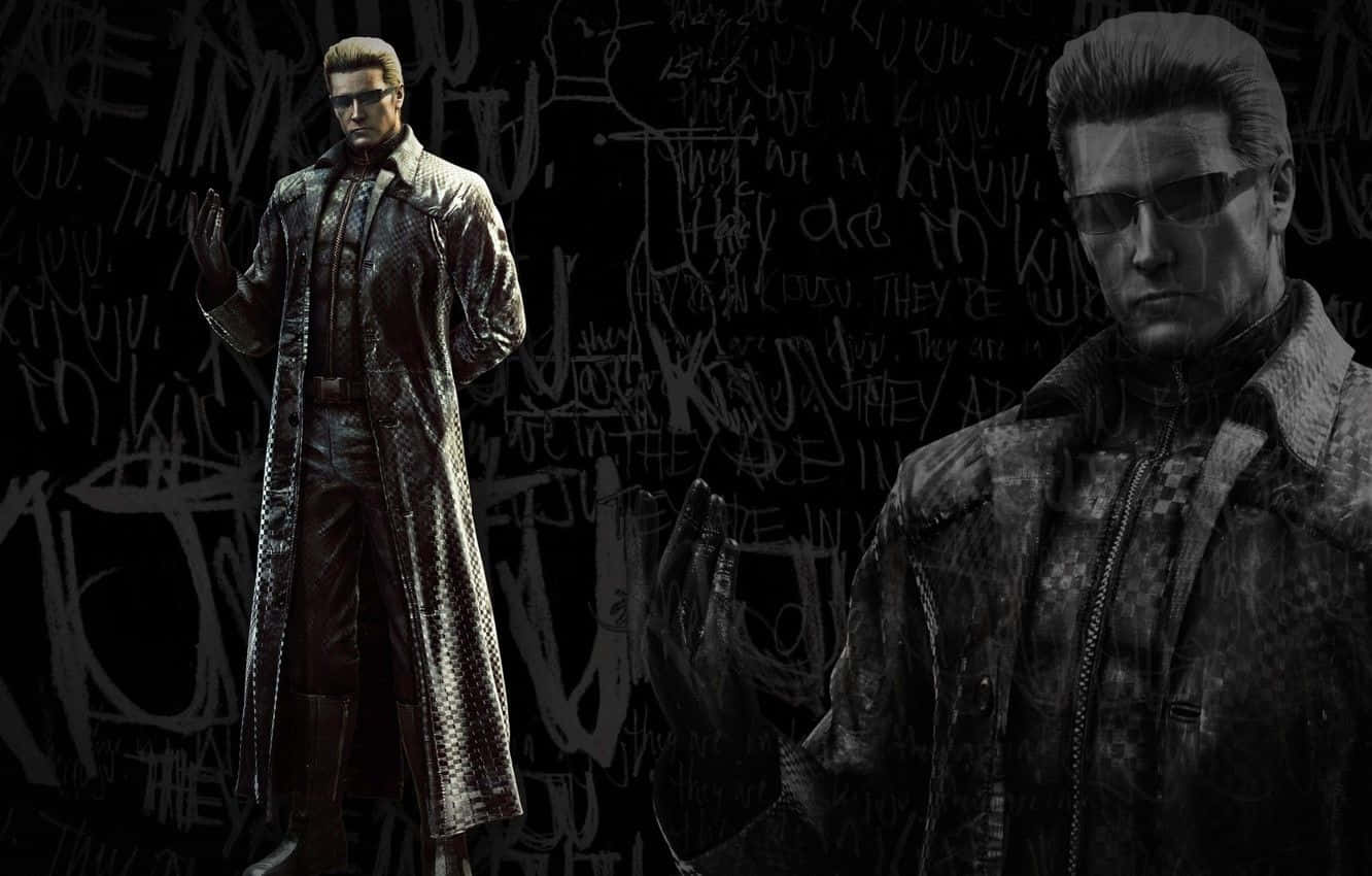 Portrait Of Albert Wesker, The Iconic Antagonist Wallpaper