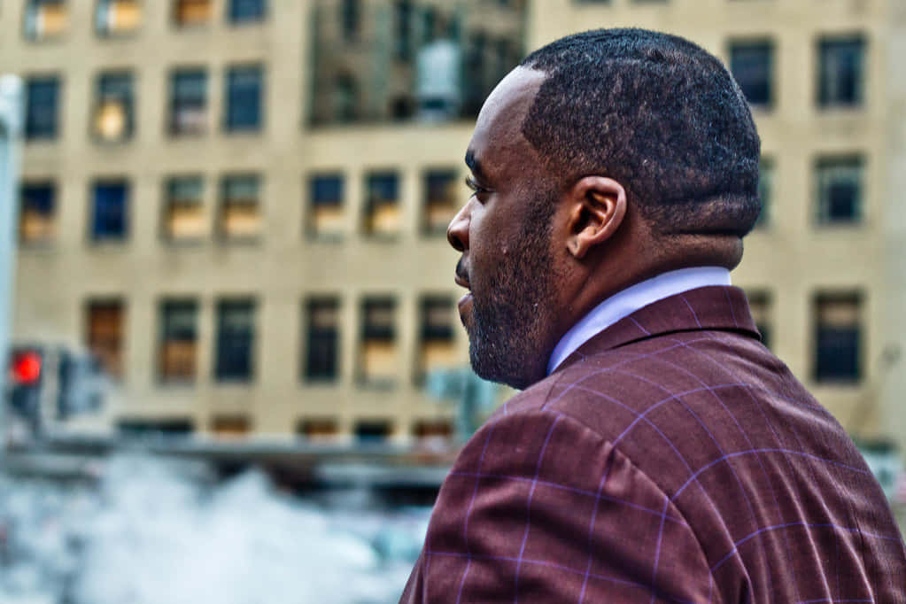 Portrait Of Kwame Kilpatrick, Former Mayor Of Detroit Wallpaper