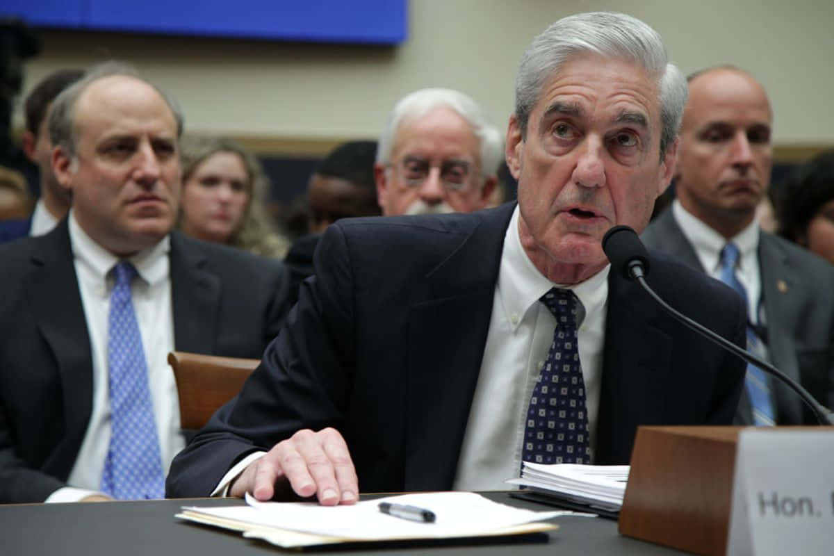 Portrait Of Robert Mueller, Former Director Of Fbi Wallpaper