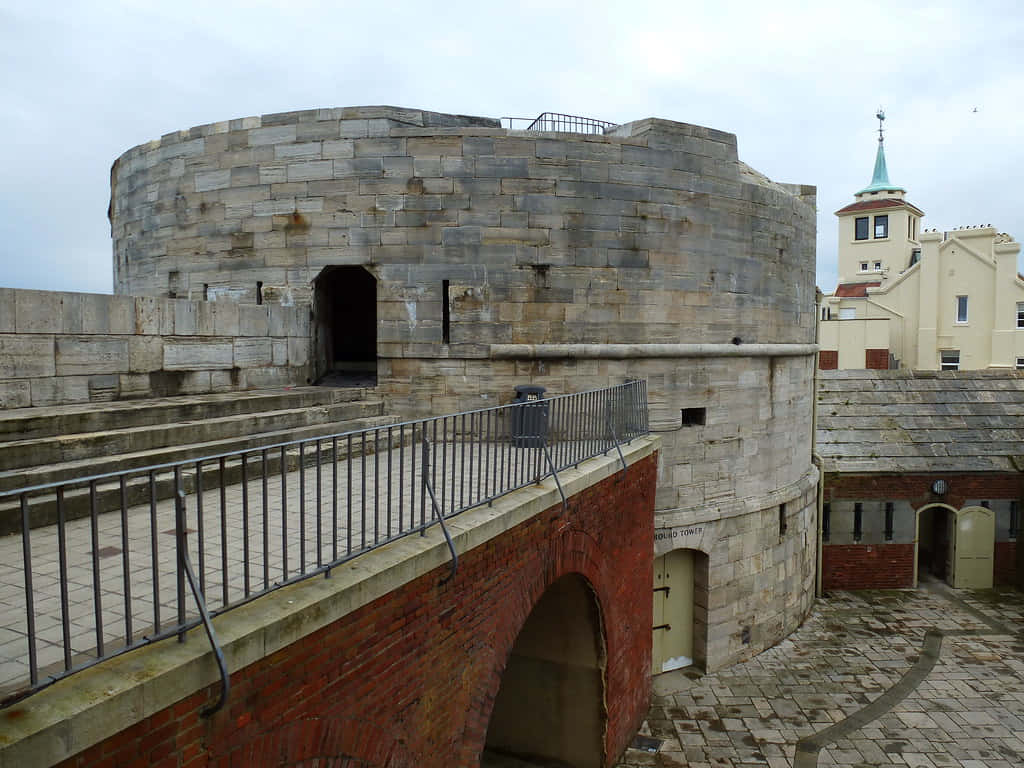 Portsmouth Historic Round Tower U K Wallpaper