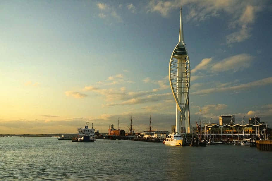 Portsmouth Spinnaker Tower Dusk Wallpaper