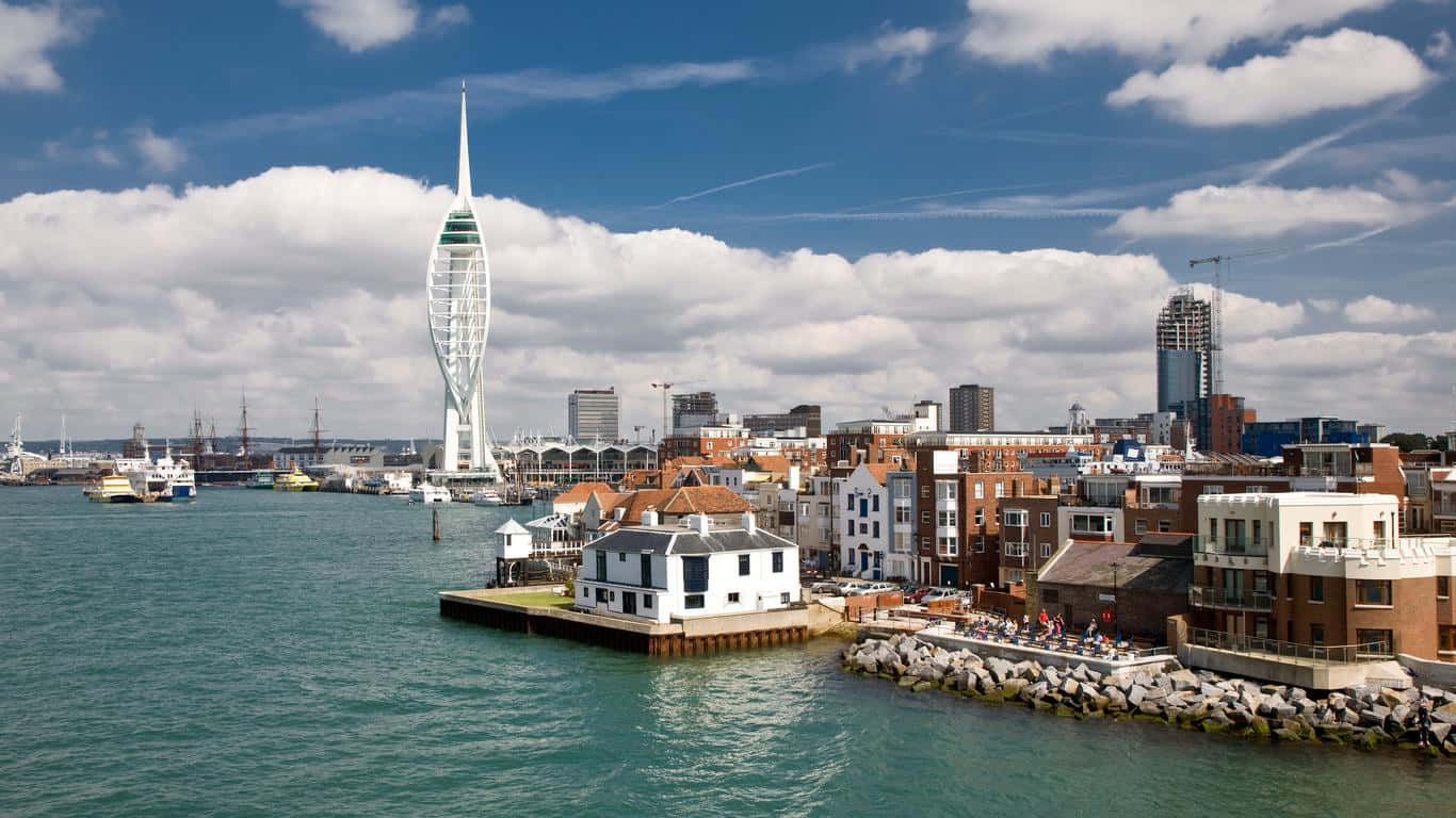 Portsmouth Spinnaker Tower Skyline Wallpaper