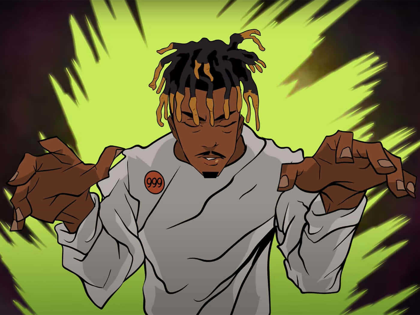 Posthumous Juice Wrld Cartoon Wallpaper