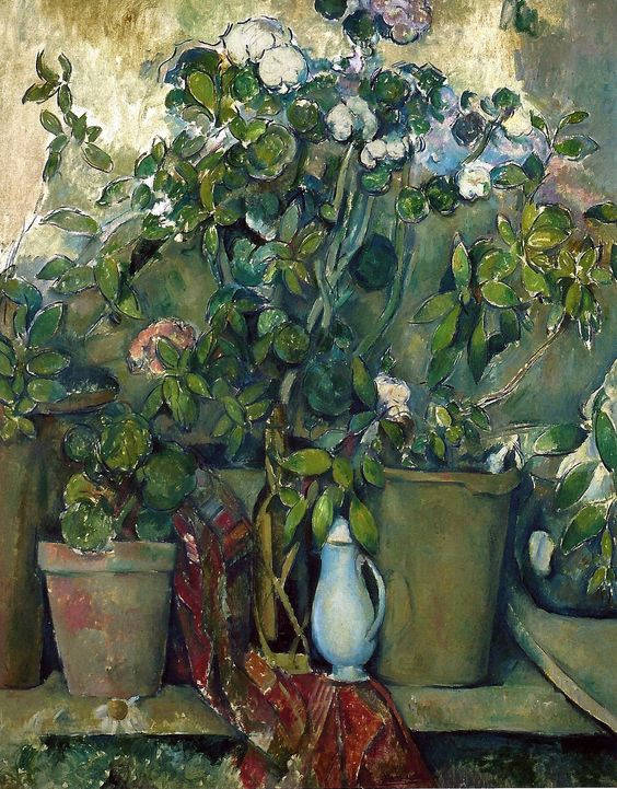 Potted Plants Famous Painting Wallpaper