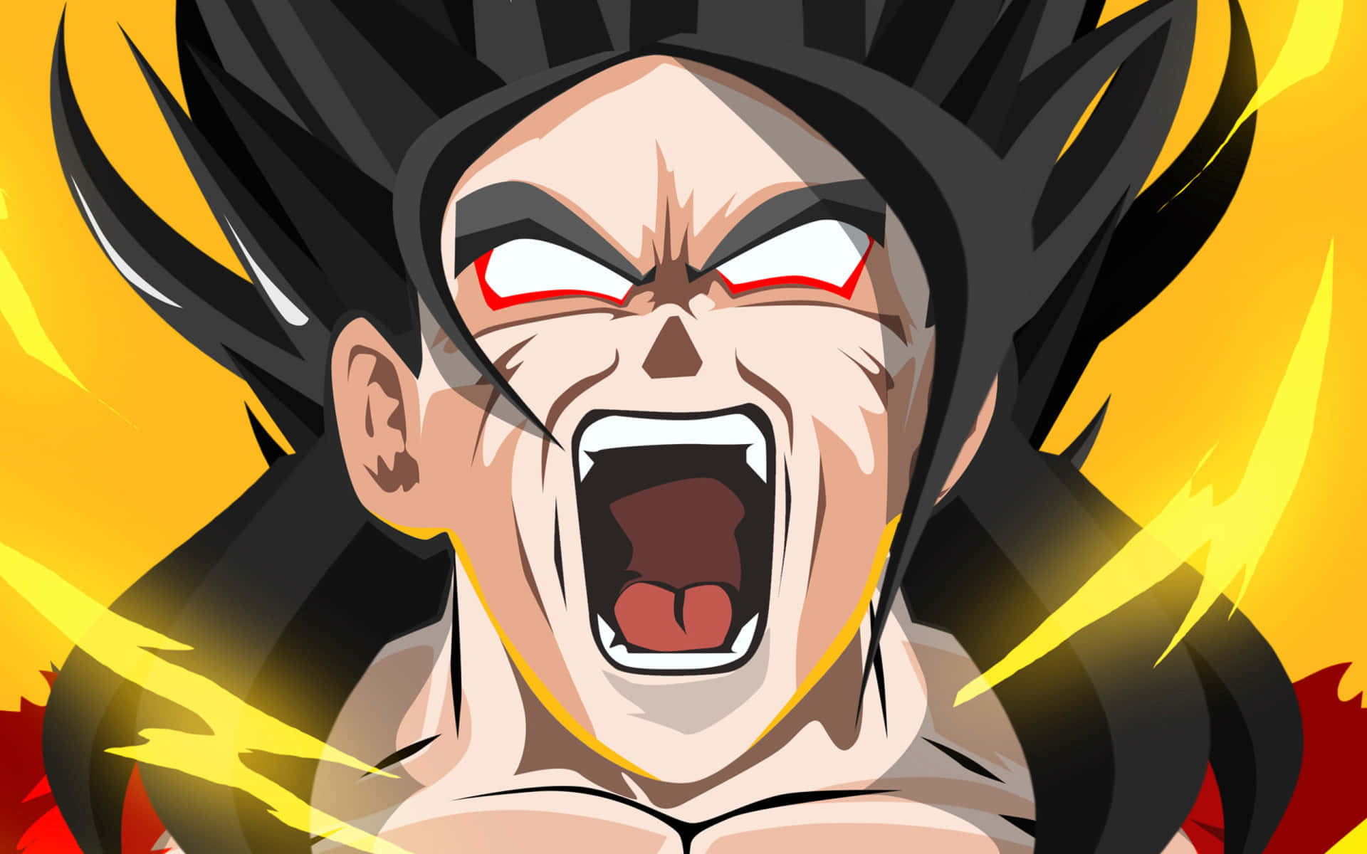 Power Up With Super Saiyan 4 Wallpaper