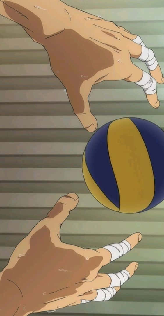 Power Up Your Game With Cute Volleyball. Wallpaper