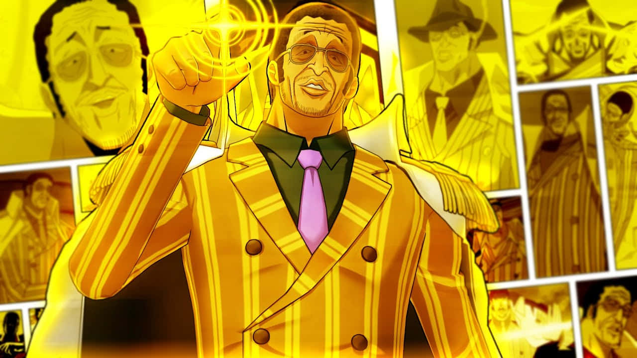 Powerful Admiral Kizaru In Action Wallpaper