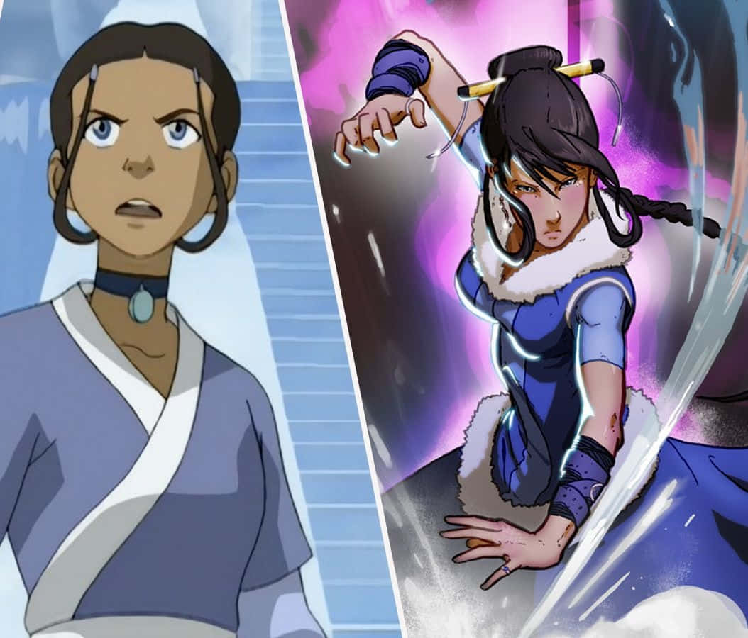 Powerful And Regal, Katara Waterbending Wallpaper