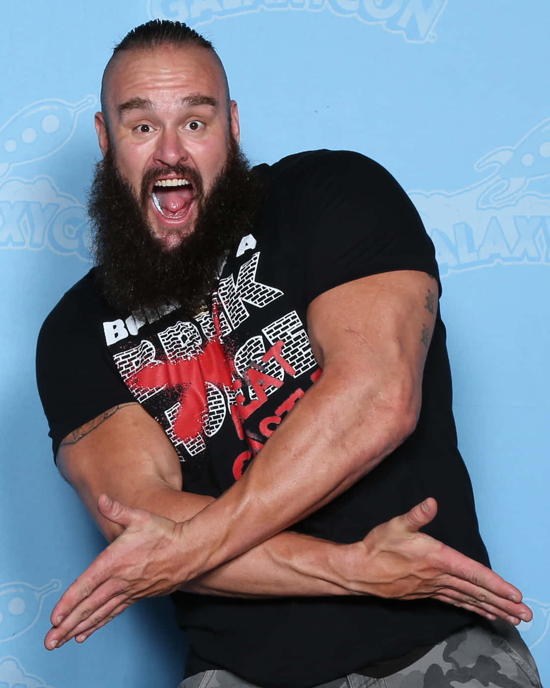 Powerful Braun Strowman In Action Wallpaper