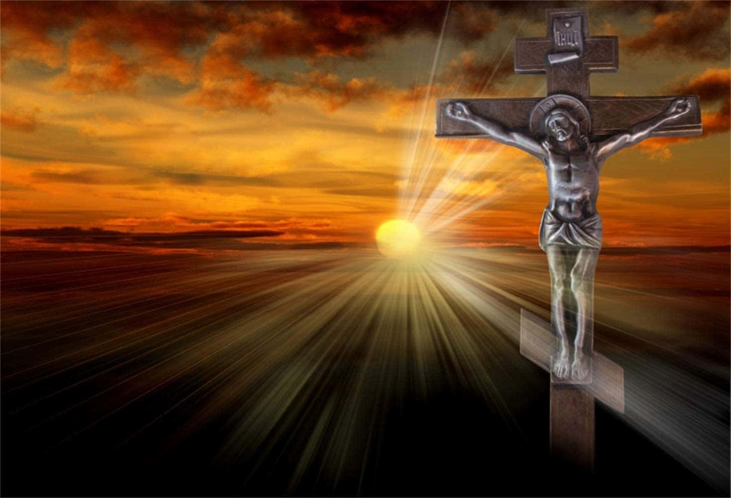 Powerful Depiction Of Jesus Christ's Crucifixion Wallpaper