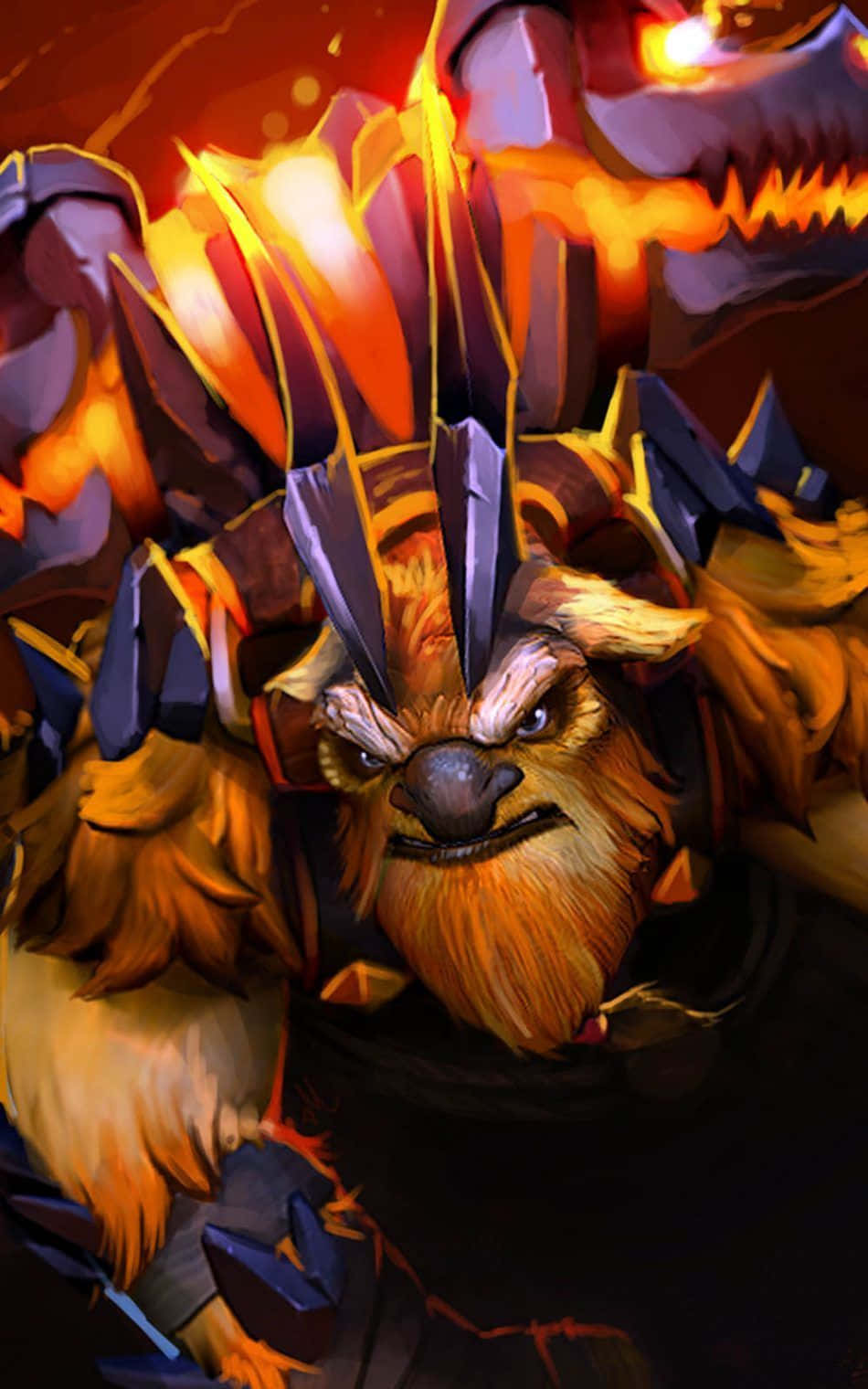 Powerful Earthshaker In Action Wallpaper