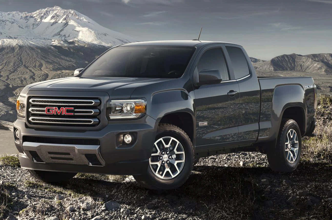 Powerful Gmc Canyon Truck On Open Road Wallpaper