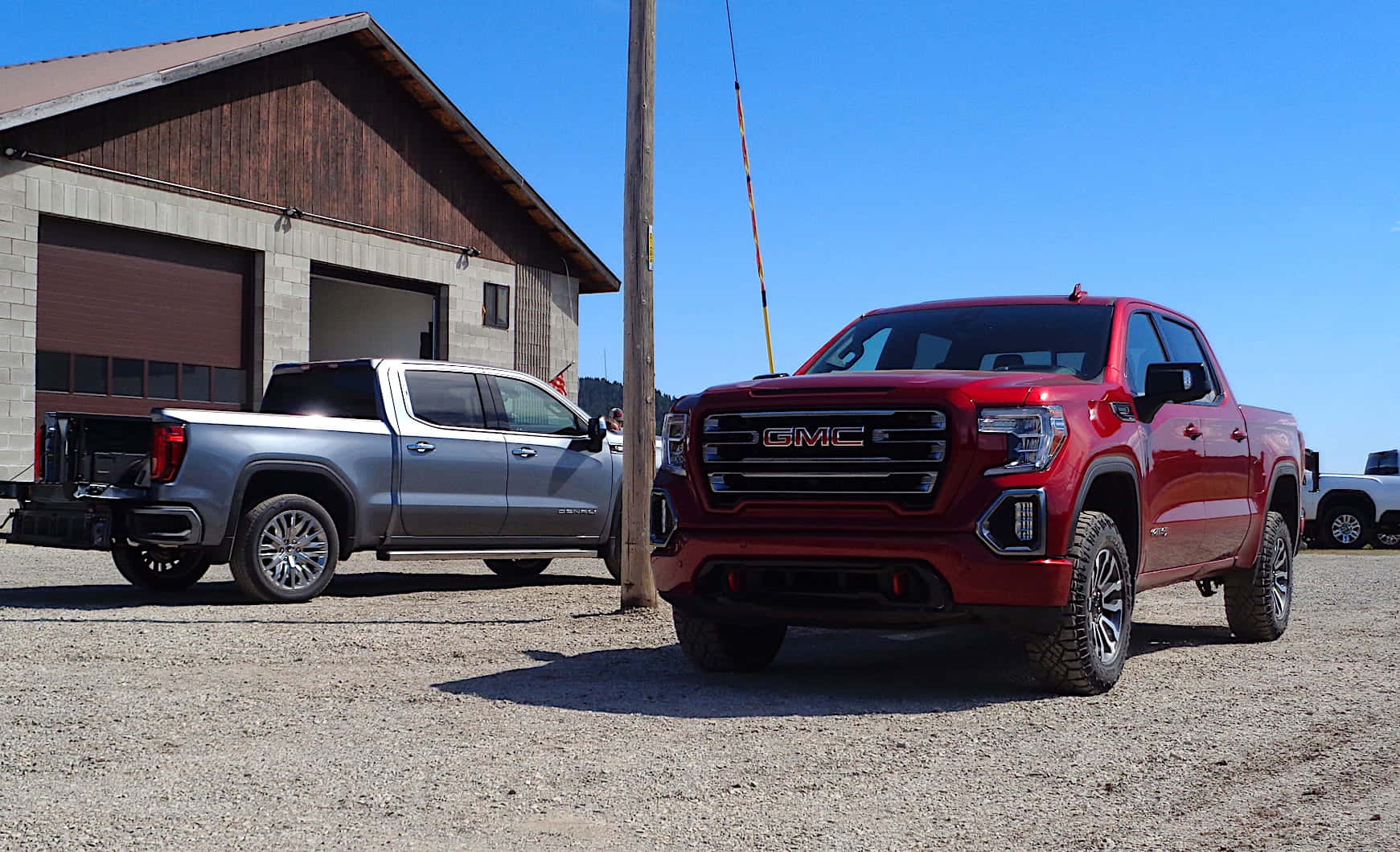 Powerful Gmc Sierra On The Open Road Wallpaper