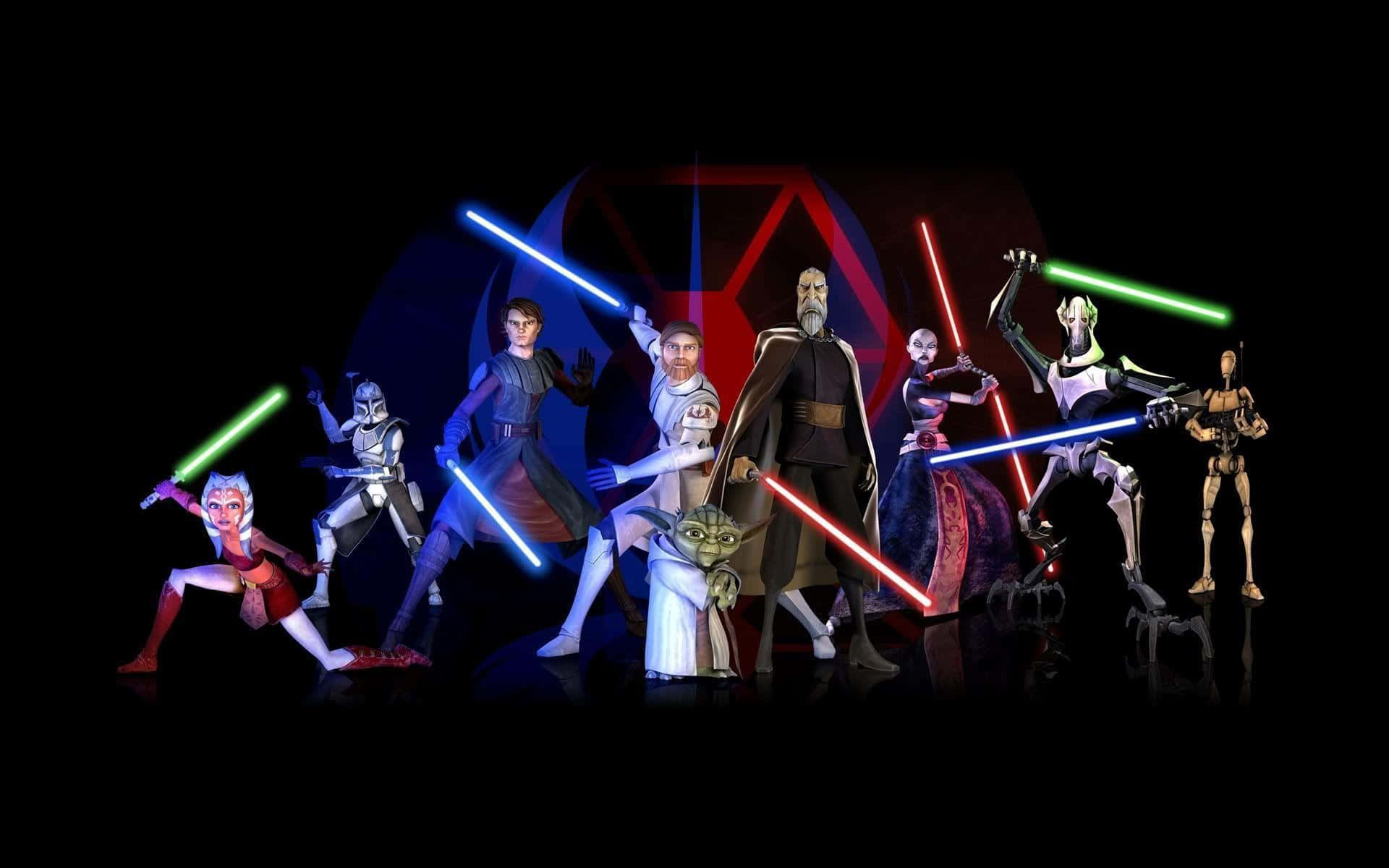 Powerful Jedi Council In Session Wallpaper