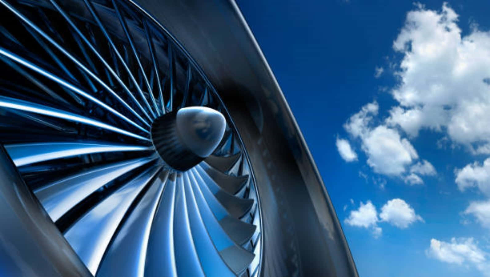 Powerful Jet Engine In Operation Wallpaper