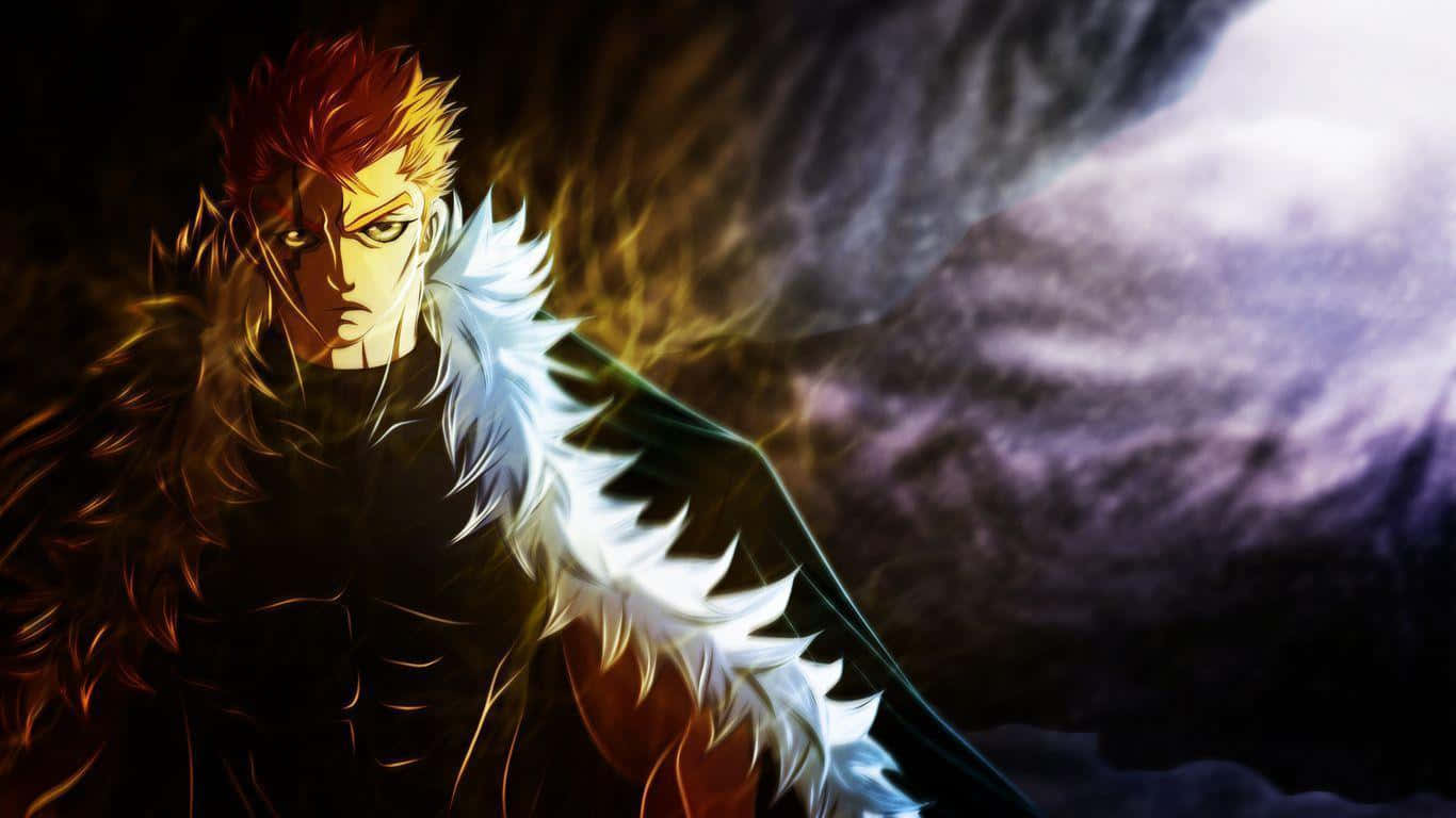 Powerful Laxus Dreyar In Action Wallpaper