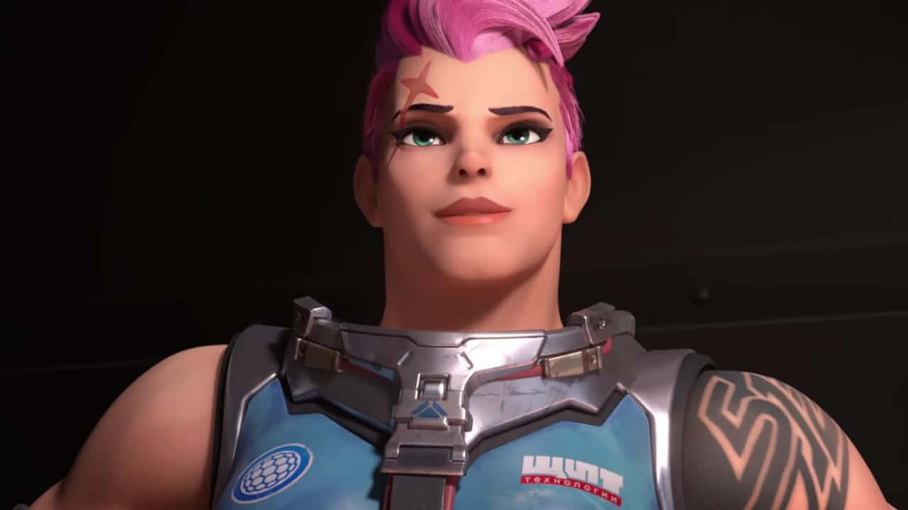 Powerful Zarya Poised To Dominate In Overwatch Wallpaper