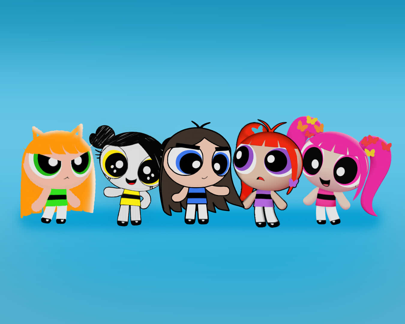 Powerpuff Girls Animated Characters Wallpaper