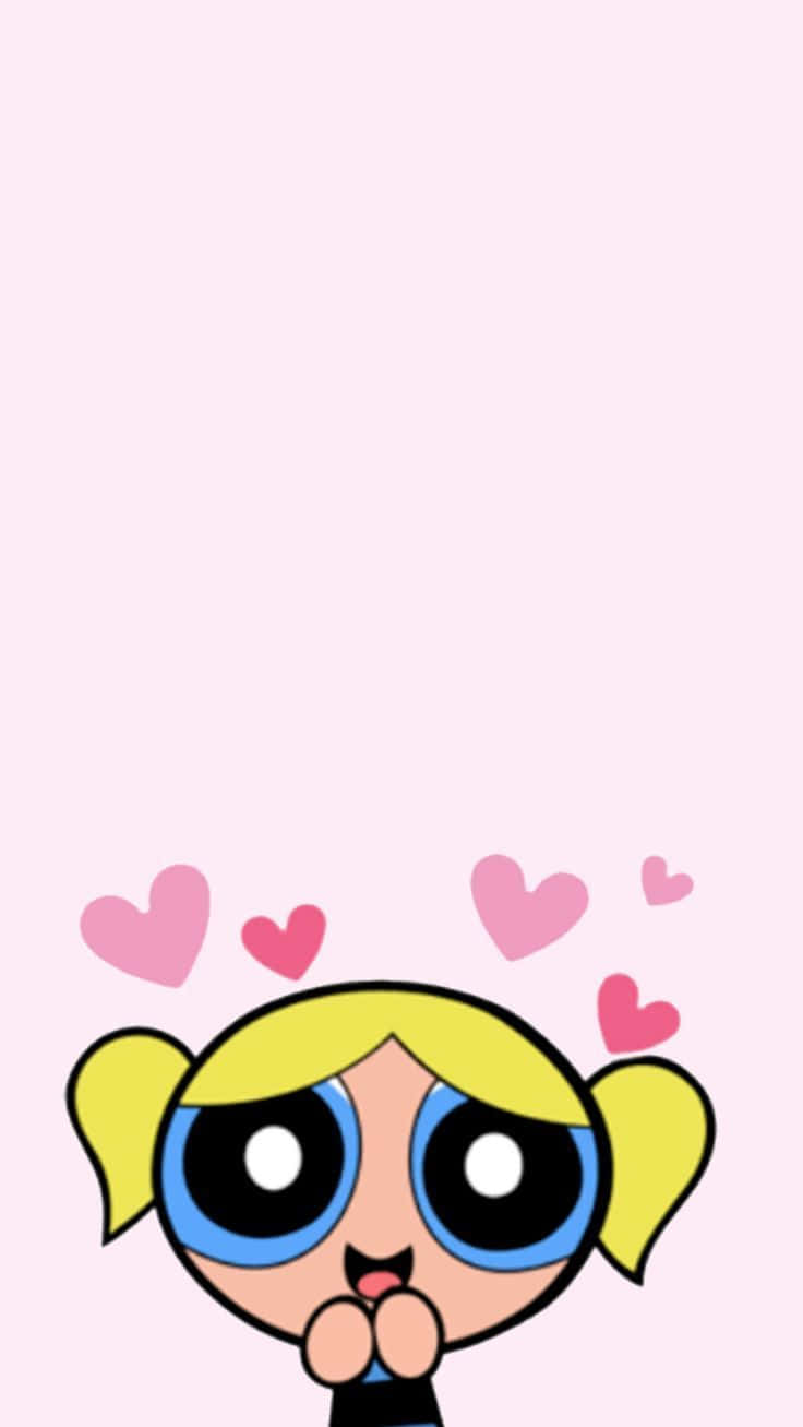 Powerpuff Girls Bubbles Heart Wallpaper