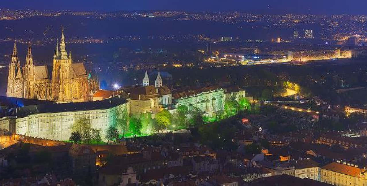 Prague Castle Aerial Wallpaper